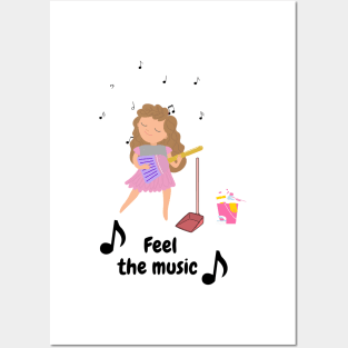 Feel the music Posters and Art